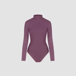 Cider [8 colors, size 0-26] Solid Turtleneck Bodysuit