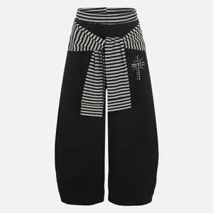 Aelfric Eden Baggy Barrel Sweatpants Wide Leg Relaxed Fit Striped Layered Tie Waist Soft Fabric Unisex Streetwear Casual Joggers