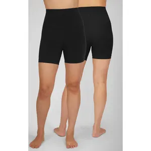 2 PK Lux 5" Super High Waist Bike Shorts Cycling Spandex Gym Leggings