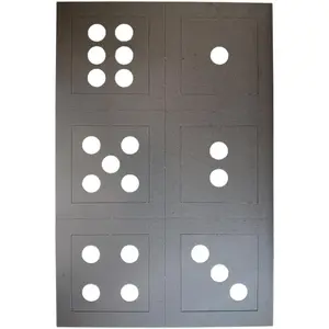 1 Pack 12-Piece Large 6" Welding Practice Dice Coupons, 18 Gauge, For Beginners and Practice training kit.