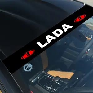 Lada Car Windshield Decal Sticker, Personalized Custom Design, Waterproof Sun Protection, Stylish Auto Exterior Decoration Accessory