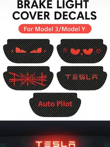Tesla Model 3 & Model Y Brake Light Overlay Decal (Carbon Fiber Exterior Sticker)