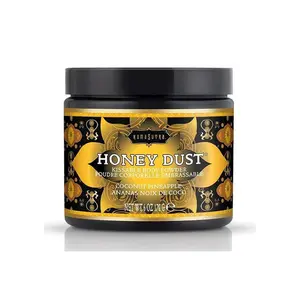 Kama Sutra Honey Dust Kissable Cosmetic Body Powder - Coconut Pineapple Scent, 6oz Talcum Powder for Bath & Body Care