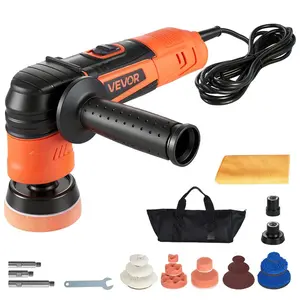 Rotary Car Buffer Polisher Kit, 600W Power, 1.2/2/3 Rotation Options, 6 Variable Speeds (1000-4500RPM) Waxer for Car Detailing, Scratch Removal, Rotary Polisher
