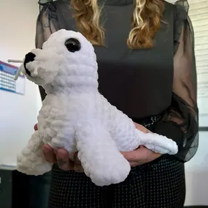Crochet Baby Seal Handmade Plush