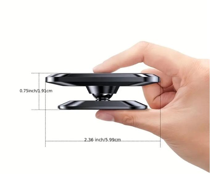 Compact magnetic phone holders in different use scenarios