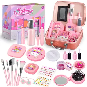 Realistic Makeup Toy Set, Role Play Costume Kit, Parent-Child Game, Birthday Gift for Girls, Halloween Christmas Present