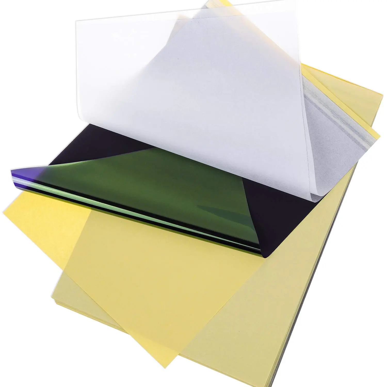 Tattoo Transfer Paper for Tattooing Artists, 35 4-Ply A4 (8 1/4" x 11 3/4") Sheets, Cut Down Into Smaller Stencils