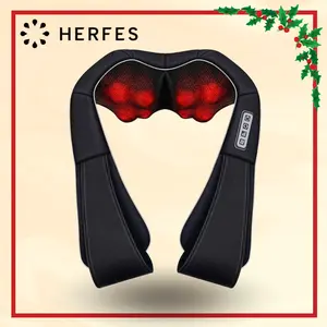 Neck and Back Massager with Heat Function 8 Kneading Nodes Adjustable Speeds 15-Minute Auto-Shutoff Lightweight Daily Use Valentine's Gift For Him & Her TikTokShopDeals Relief Roller