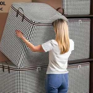 3 large, 100L-140L-180L Mixed Pack hunting dog-patterned, thick-walled storage containers, suitable for use in university dormitories for storing clothes and bedding, toys, books, dust- and moisture-proof storage bags,  and room organization supplies.