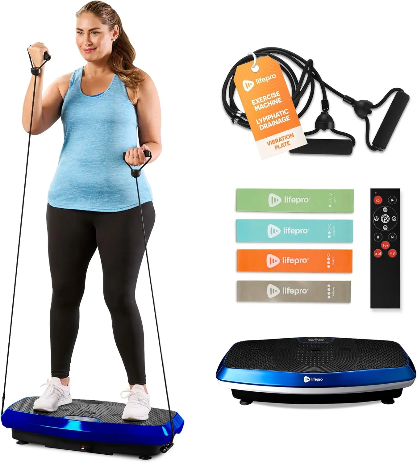 LifePro 3D Vibration Plate Machine 99 Speeds | Dual Motor Full Body Workout Platform Home Gym Fitness Trainer
