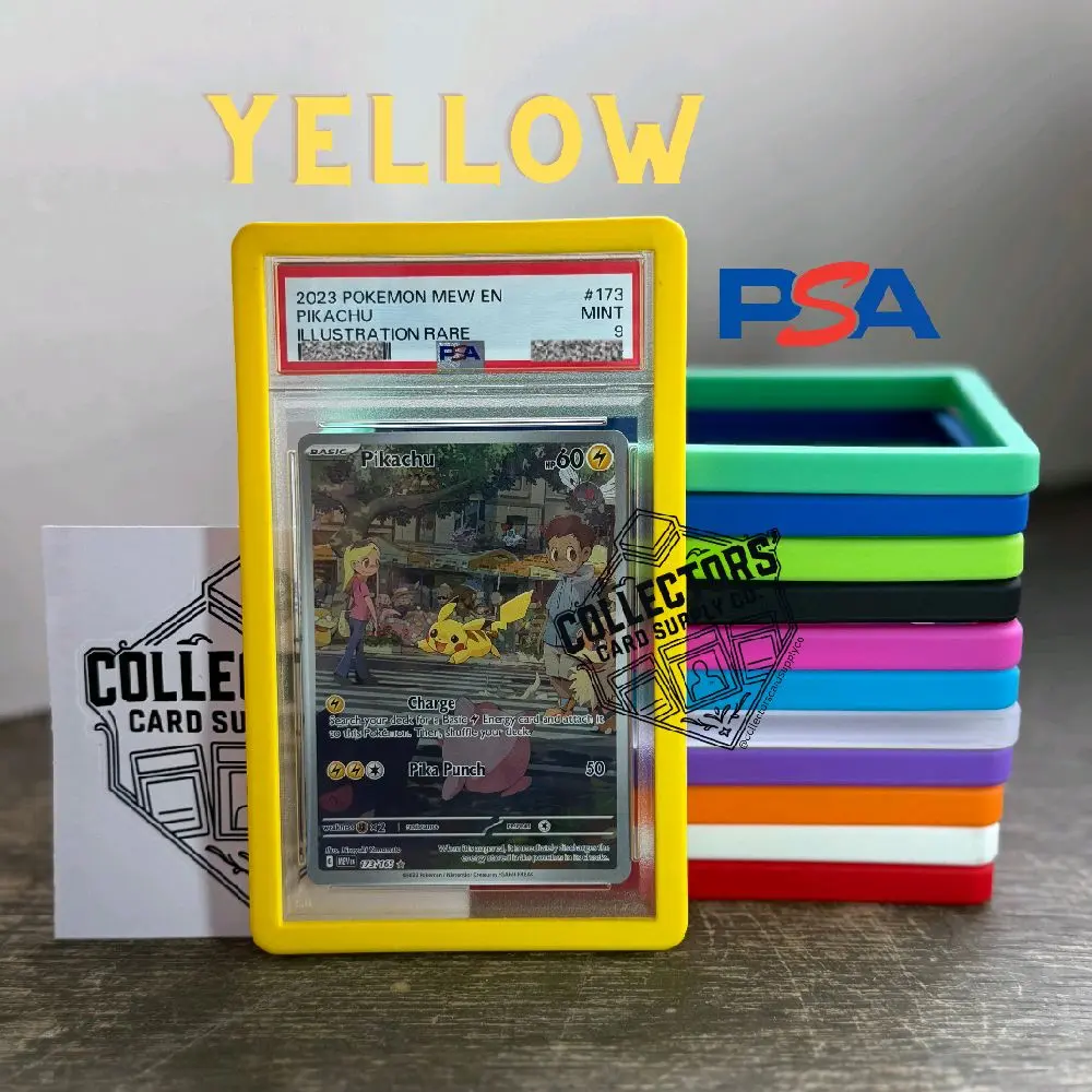 PSA High Quality Slab Bumper Guards  Vibrant Colors Perfect Fit for Card Protection Black Friday Sale Graded Guard Standard Case