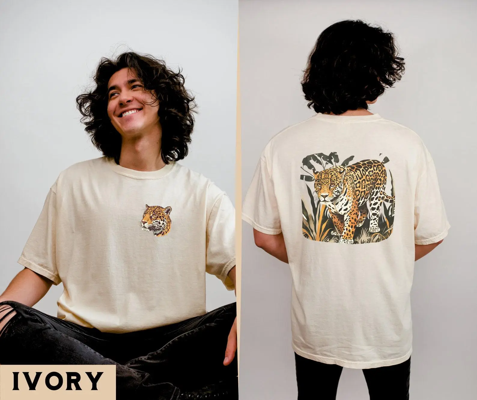 Vintage Jaguar Tee, Leopard Graphic Shirt, Classic Wildlife T-Shirt for Animal Lovers