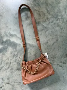 Sydney Ruched Crossbody/Bucket Bag