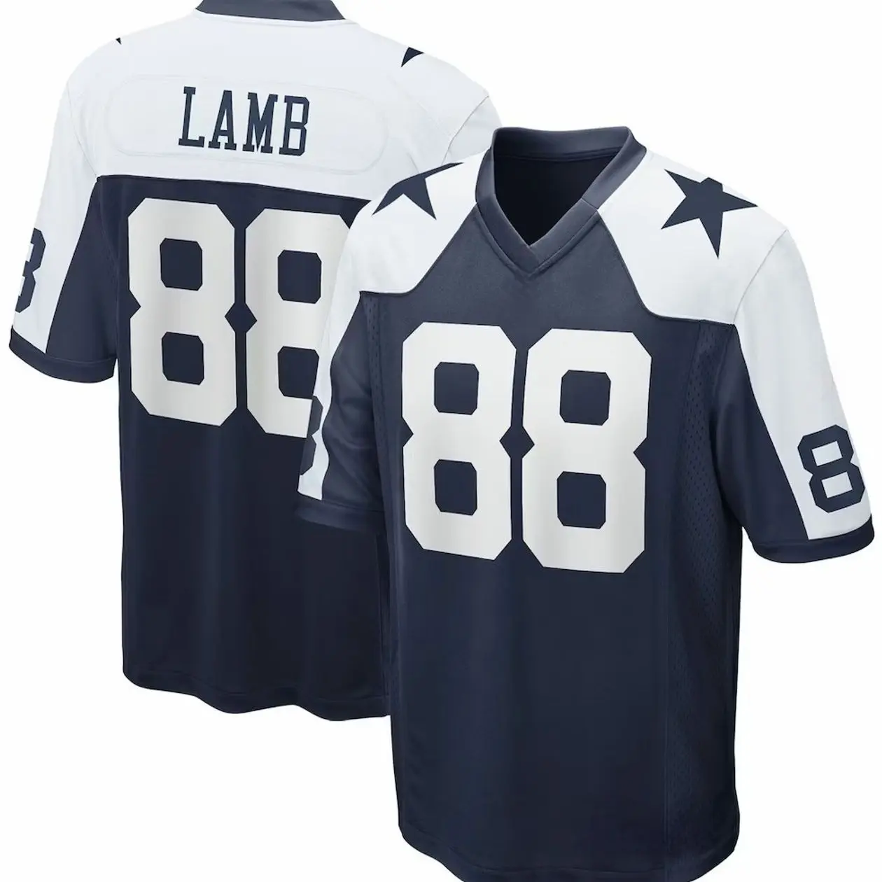 Unisex Football inspired by Dallas Lamb 88 Alternate Game Team Jersey - Navy