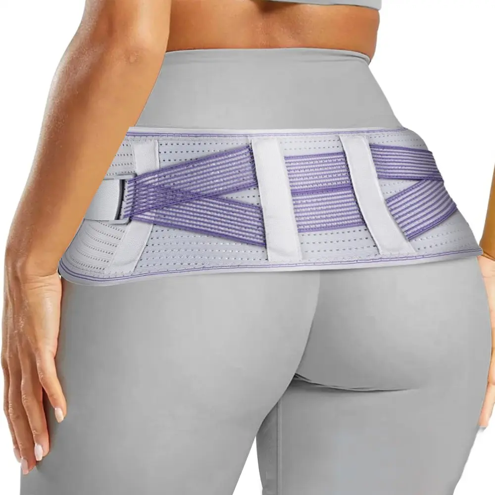 Sacroiliac Hip Belt for Women and Men, Pelvic, Lower Back Hip and Waist Support, Supporting Belts, Comfortable & Adjustable Design, Ideal for Daily Use, Waist Training Belt, Waist Trainer Belt, Adjustable Waist Wrap