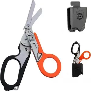 Folding trauma shears with hard ABS sheath