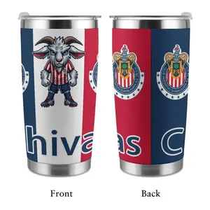 Chivas De Guadalajara 20oz Insulated Tumbler, Club Design Insulated Cup 30oz, Beer Cup, Anniversary Cup, Soccer Team Graphic Tumbler for Fans