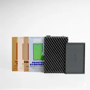 ZEYA Holiday Sampler Bundle – Portable Diffuser + 4 Fragrance Card Refills, Seasonal Clean Home Fragrance Set, Non-Toxic & Pet-Safe