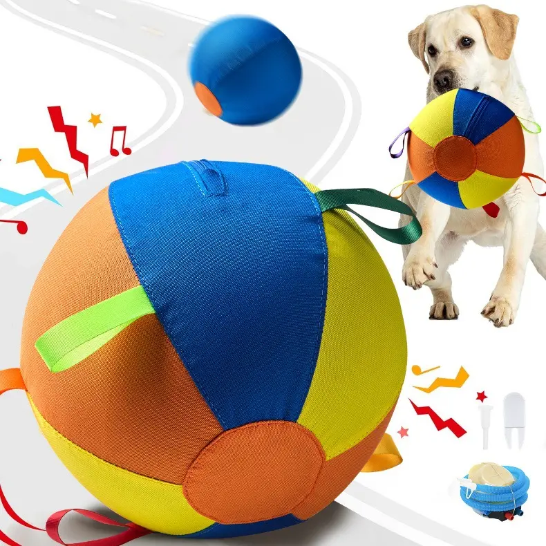 21.65-inch original extra-large toy ball, newly upgraded, chew-resistant and fun-relieving, suitable for dogs - herding toy, giant dog ball, outdoor park and grass training toy, suitable for medium and large dogs, play gift.