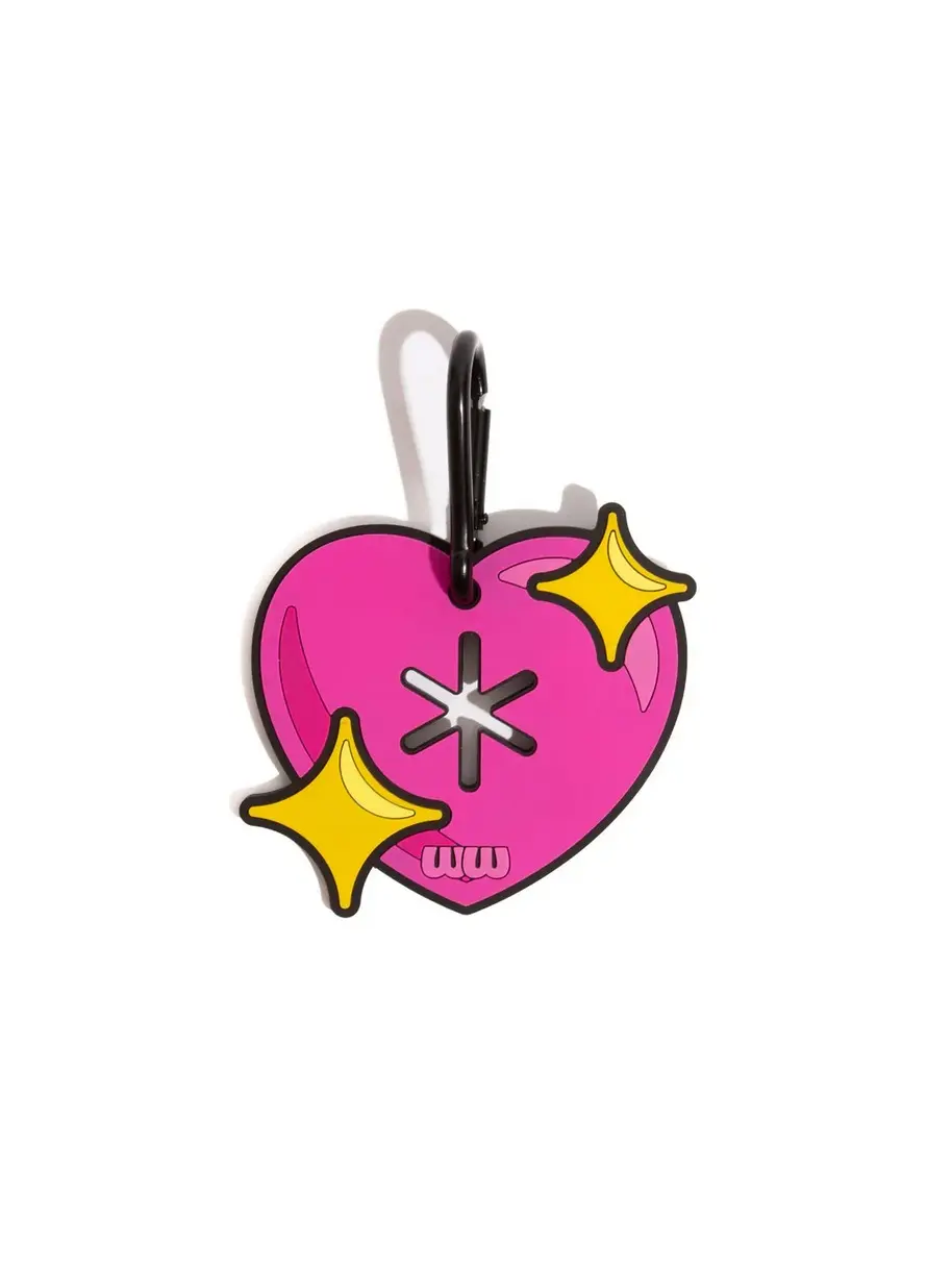 Sparkle Heart Hands-Free Used Dog Waste Bag Holder Poopy Loop