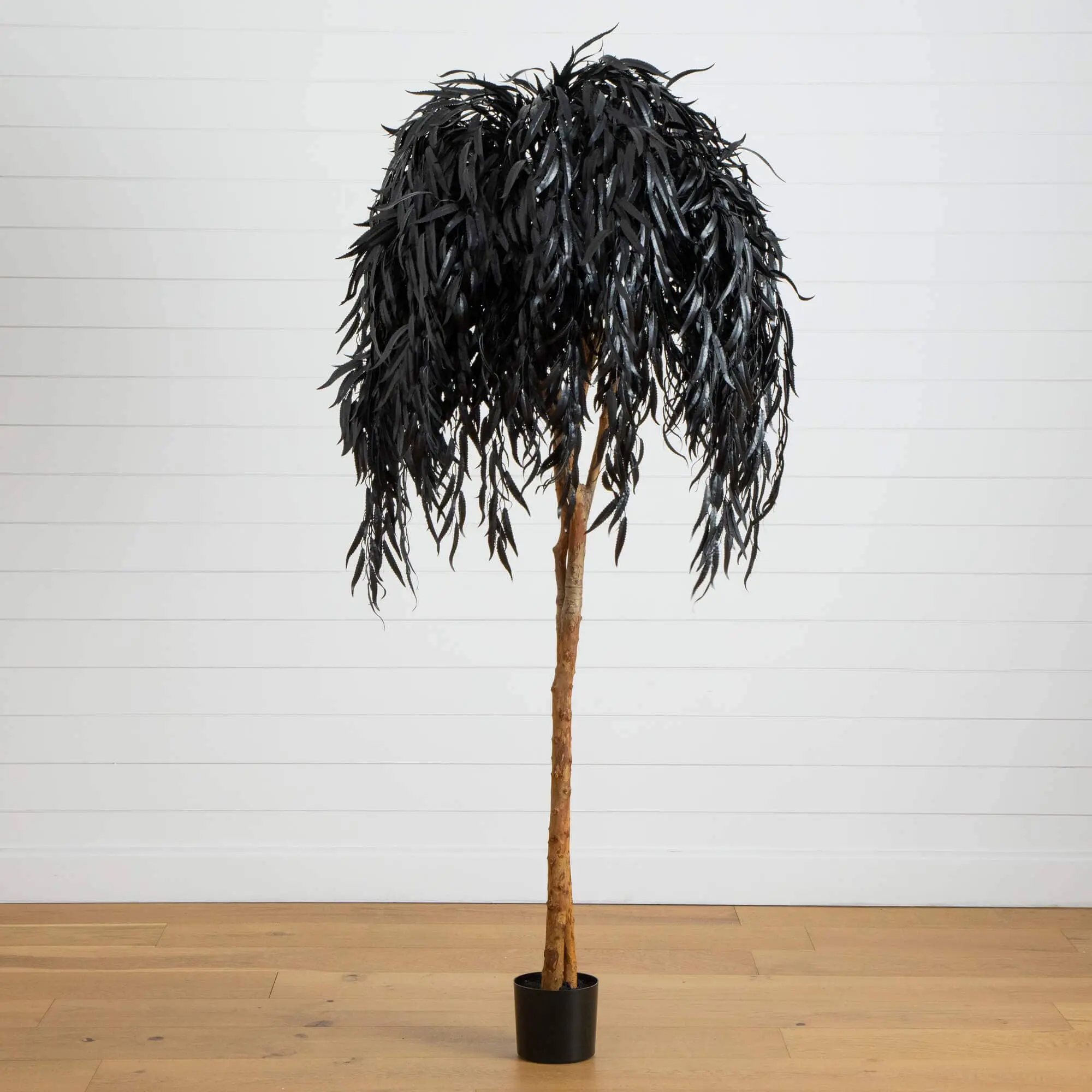 6' Artificial Halloween Black Willow Tree