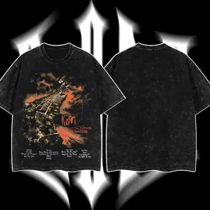 [MusicStyle] Retro Limited Korn Follow The Leader Heavy Metal Shirt, Unisex Oversize Rock Band Washed Heavyweight Cotton T-shirt, Gift For Gothic, Gift For Punk , Gift For Grunge, Gift for Emo , Y2K Outfits  sleep  token