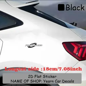 1PC treet Trendy Hardcore Performance Logo Sticker Stick on car bodies or performance modified trendy backpacks, this black & white ProCharger logo decor instantly has a professional performance vibe, performance modification/supercharger enthusiasts