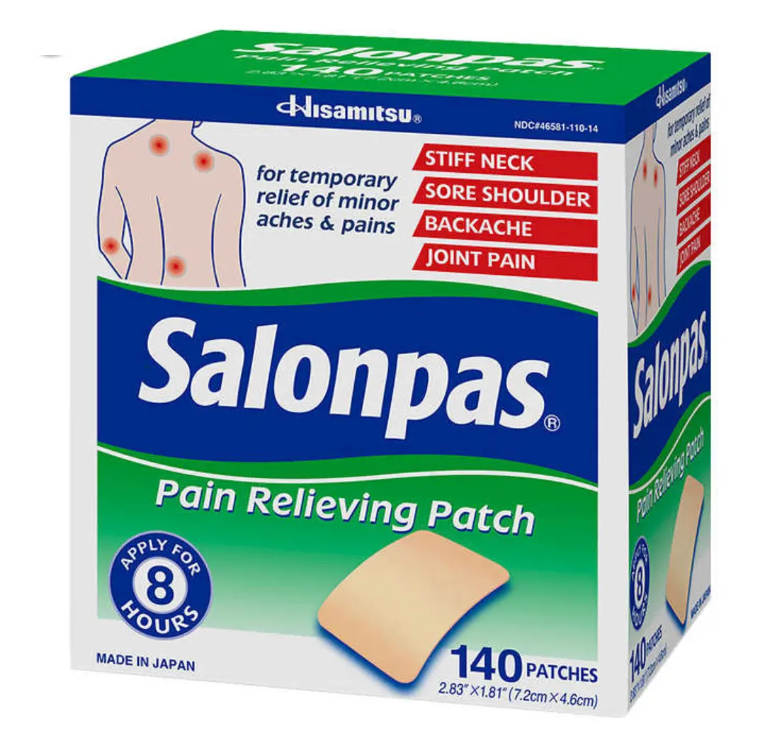 Salonpas 140ct Pain Relieving Patches