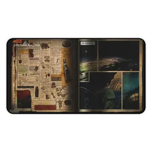 Moon Loading Screen Black Ops Zombies Desk Mat - Anti-Slip Rubber Base Extra Large Gaming Mousepad - Desk Accesories