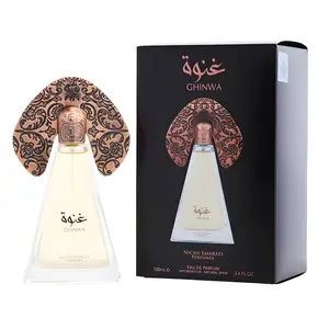 Lattafa Niche Emarati Ghinwa for Unisex Eau de Parfum Spray, 3.4 Ounce
