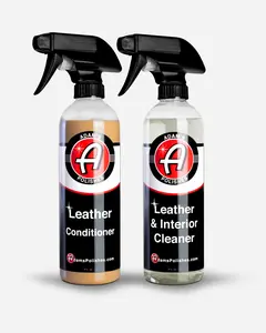 Adam's Leather Care Kit (Leather Condition & Leather Interior Cleaner)