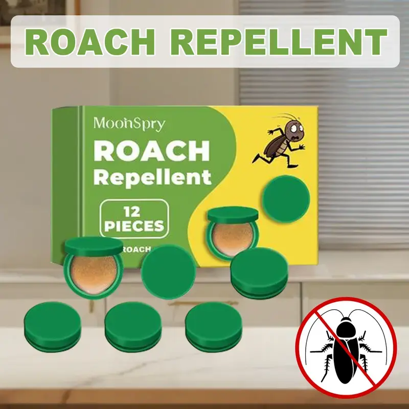 MoonSpry Roach Control Kit - Powerful Cockroach Gel Bait, Rodent Repellent Pouches, Microfiber Floor Mop, Insect Control Solution, Pest Repellent for Indoor/Outdoor Multi-Surface Domestic Use, Cockroach Repellent Cockroaches, Insect Control Cockroaches