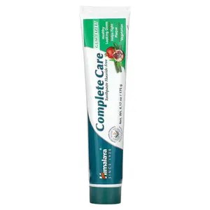 Himalaya Complete Care Toothpaste, Fluoride Free, Neem & Pomegranate, 6.17 oz (175 g)
