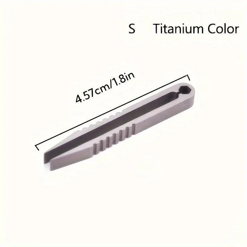 [Titanium Tongs] Durable Titanium 1pc Tongs | for EDC and Multi-Purpose Use - Easy to Pick Up and Grip
