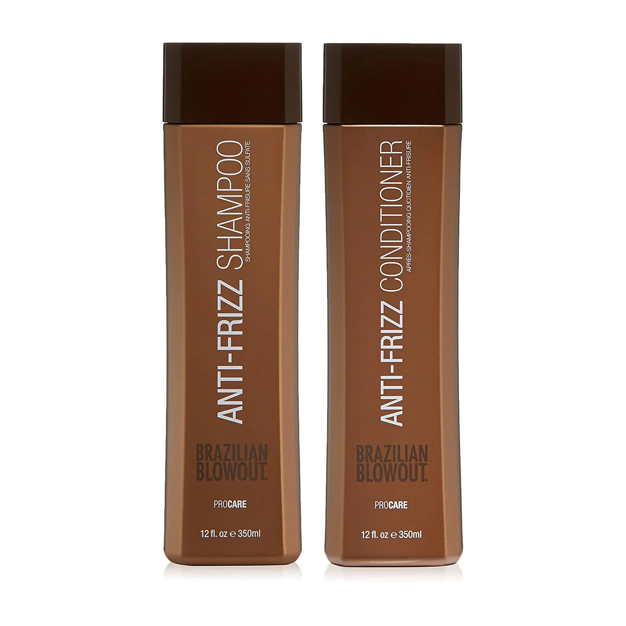 Brazilian Blowout Acai Anti-Frizz Haircare Duo, Sulfate-Free Shampoo Cleanser & Moisturizing Conditioner for Radiant, Smooth Hair (12oz)
