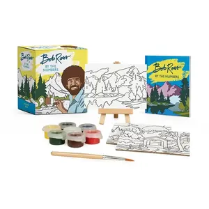 RP Minis Series Bob Ross Paint by the Numbers Book - Paperback DIY Art Painting Kit, Craft Supplies, Paint By Numbers