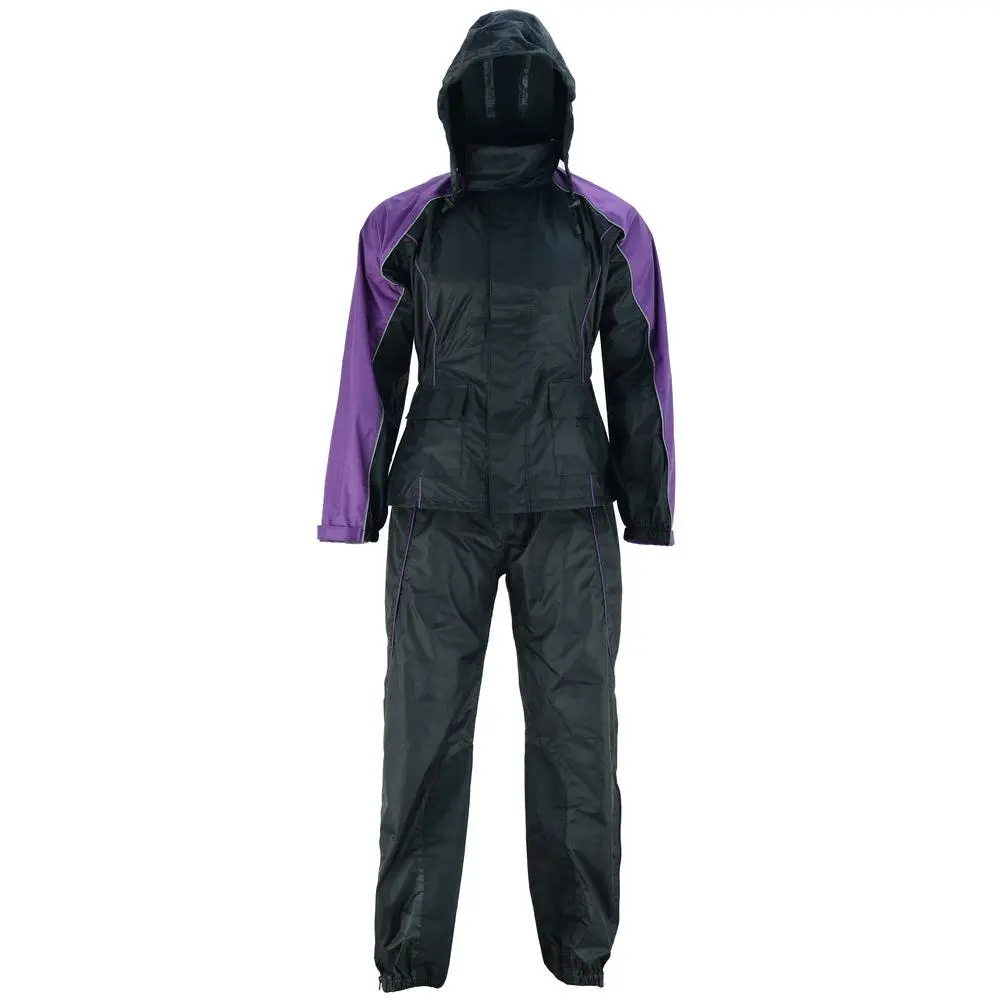 Violet Shield - Women's Rain Suit with Hoodie