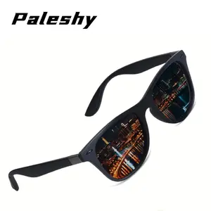 Paleshy Polarized Sunglasses for Women Ultralight TR90 Square Shades HD UV400 Protection Matte Black Frames for Driving Fishing Travel Sports
