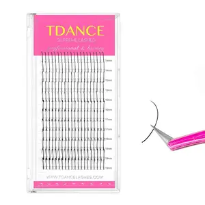 Spikes Lash Extensions Matte Black Premade Lash Spikes Eyelash Extensions(Spikes-0.07-D,14-19 mm)