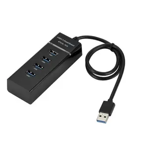 SGElectronix 4-Port USB 3.0 Hub 5Gbps Multiport Adapter for Laptop MacBook Air Windows Mac OS Linux Flash Drive Mobile HDD Portable Travel