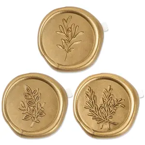 60 count Wax Seal Stickers - Wedding Invitation Accessories Envelope Cards Seal Stickers  Wax Sealing for Wedding Anniversary, Bridal Shower,  Wrapping, Christmas (3 Designs in 1 Pack) ()