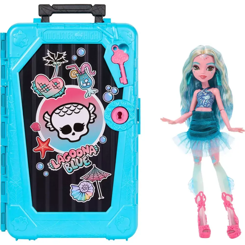 Monster High Skulltimate Secrets Gore-geous Oasis Playset Lagoona Blue Doll and Accessories