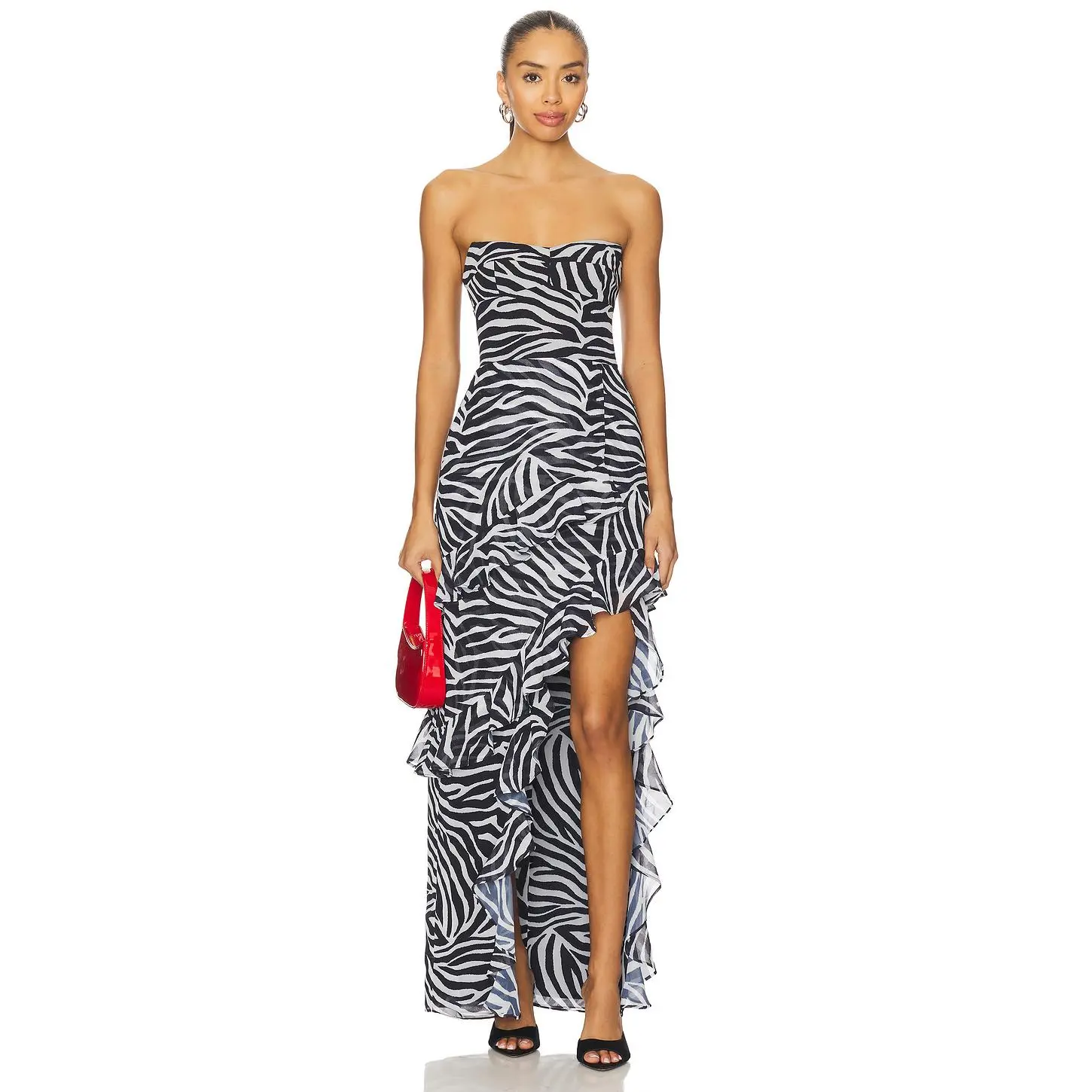 Amanda Uprichard x REVOLVE Magnolia Dress in Black & Ivory