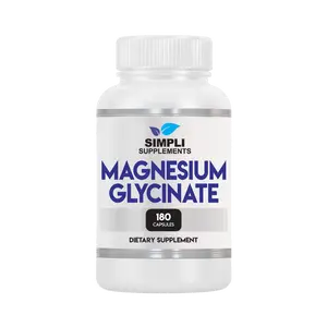 Magnesium Glycinate 400mg per Serving – High Absorption – Gentle on Stomach – Supports Sleep, Relaxation, Muscle, Bone & Immune Health – Non-GMO, Vegan, 180 Capsules Visit the Simpli Supplements Store