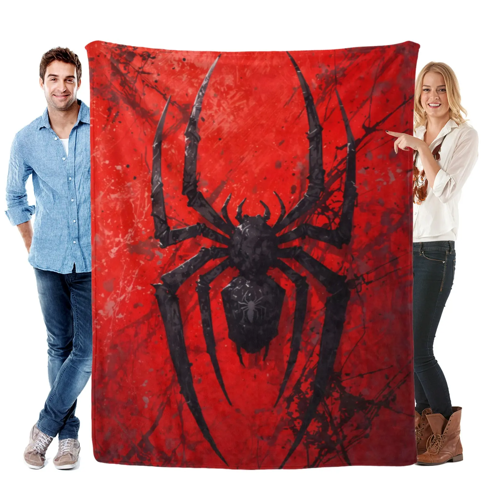 Marvel Spider Man Flannel Blanket, Extra Large Soft And Cozy, Quick Dry And Sand Resistant, Great For Beach Camping And Outdoor Summer Fun