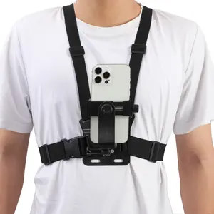 Mobile Phone Chest Mount Harness Strap Holder Cell Phone Clip Action Camera POV for Samsung iPhone Plus etc