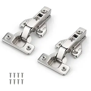 25 Pairs (50 Pack) Full Overlay Soft Close  Hinges, 105   Frame Cabinet Door Hinges, Sturdy Clip  Concealed Kitchen Cabinet Hinges  Adjustable, Easy Install with Screws