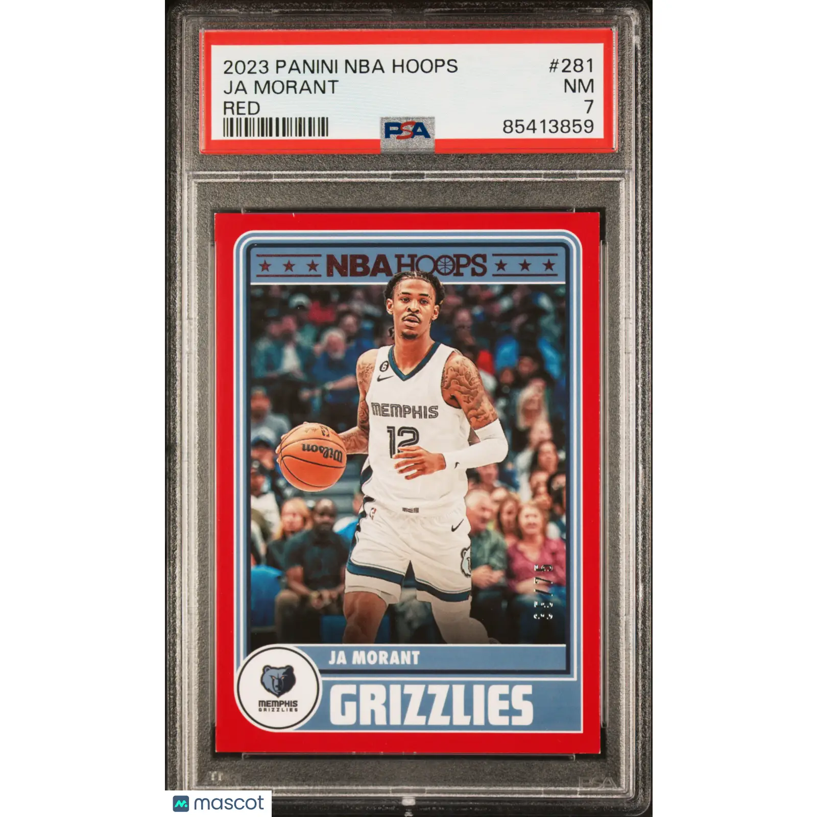 Ja Morant PSA 2023 Panini NBA Hoops #281 Red 35/75 Basketball