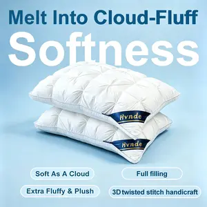【DealsForYou】2pcs/4pcs Hotel Collection Bed Pillows,Original Soft Down Alternative Pillow for Sleeping - Soft Support for Back, Stomach or Side Sleepers,White,Gray,Pink